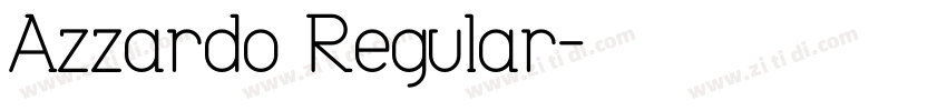Azzardo Regular字体转换